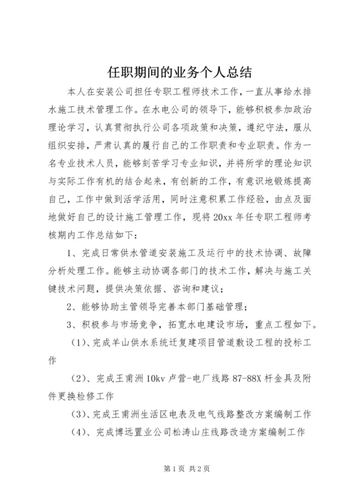 任职期间的业务个人总结.docx