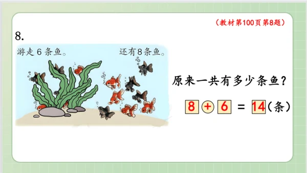 人教版小数一年级上册8单元课本练习二十三（课本P99-100页）ppt11页