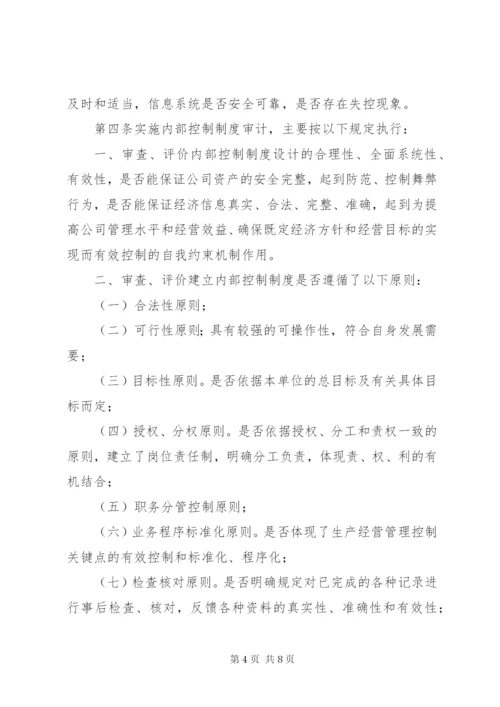 内部控制制度审计实施细则.docx