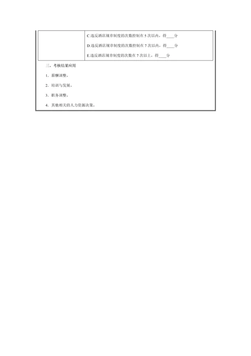 接待主管绩效考核方案.docx