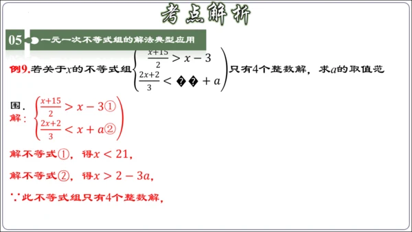 第九章 不等式与不等式组 章节复习【2024春人教七下数学精品课件含动画】