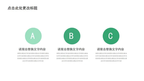 绿色简约几何小清新植物教学通用PPT模板