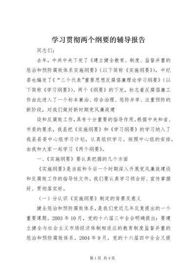 学习贯彻两个纲要的辅导报告 (3).docx