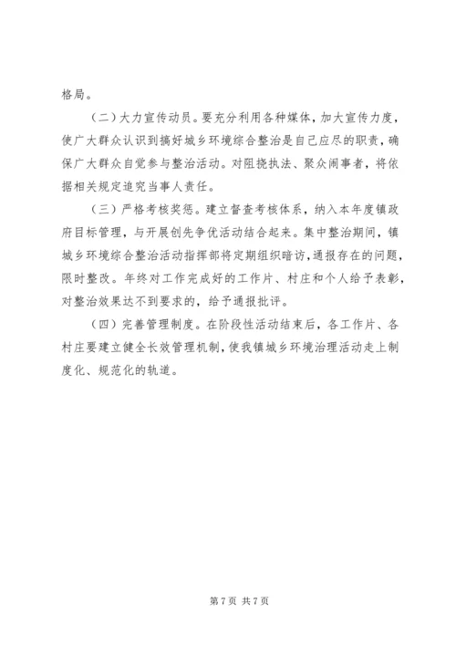 镇政办城乡环境整治方案.docx