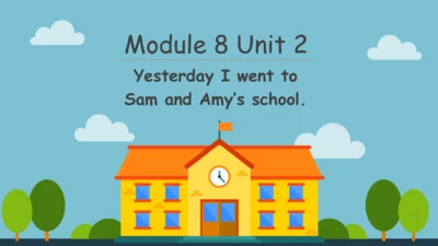 Module 8 Unit 2 Yesterday I went to Sam and Amy's 