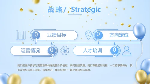 蓝色时尚公司年会活动策划动态PPT模板