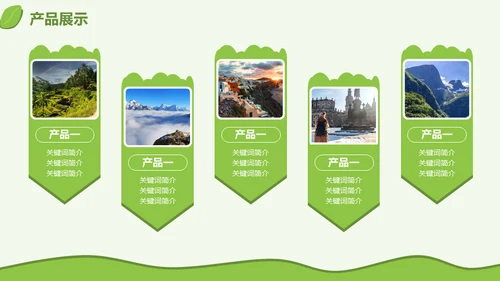 旅游行业产品推介会三亚海边风光通用PPT模板