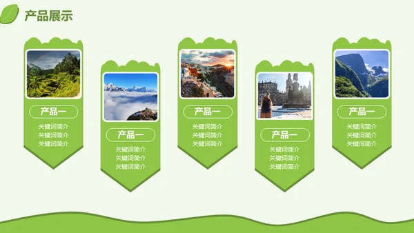 旅游行业产品推介会三亚海边风光通用PPT模板