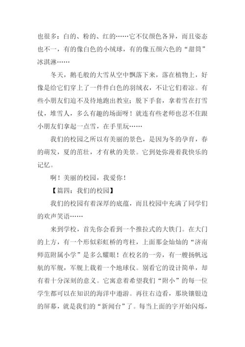 我们的校园作文900字-1.docx