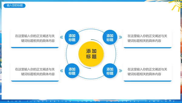 夏日缤纷，水上乐园项目活动方案通用PPT模板