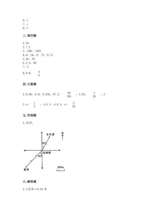 小升初六年级期末试卷（预热题）.docx