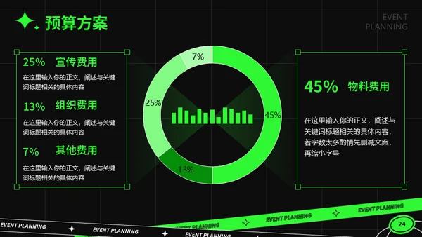 绿色潮流活动策划通用PPT模板