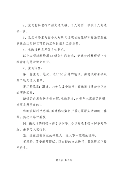 青年志愿者协会换届方案.docx