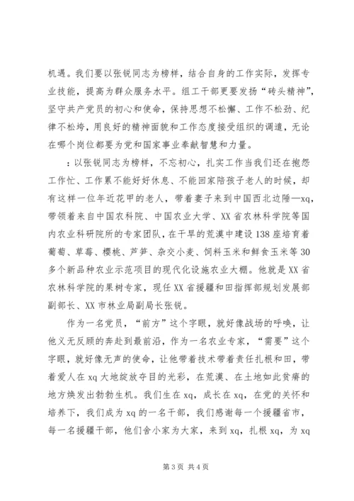 学习张锐先进事迹心得体会.docx