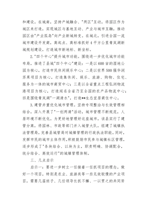 党政代表团外出学习考察报告.docx