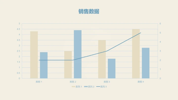 眠眠兔莫兰迪蓝简约风年终总结