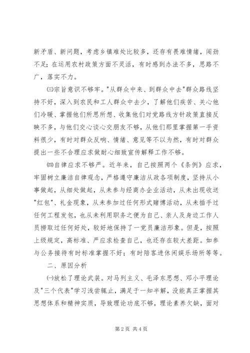 党性作风建设活动分析材料.docx