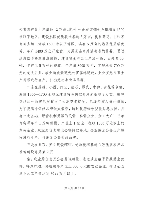 优质农产品基地建设意见 (6).docx