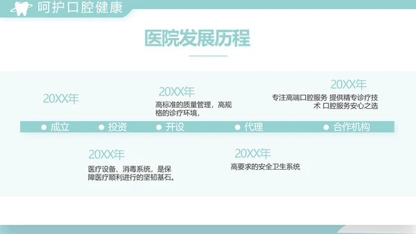 蓝色医疗牙科工作总结汇报计划PPT