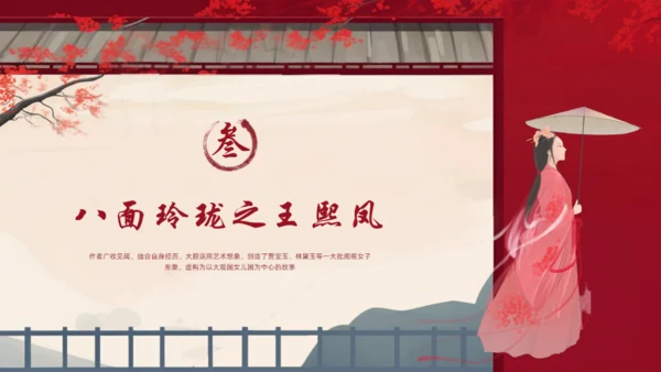 红楼梦人物介绍通用PPT模板