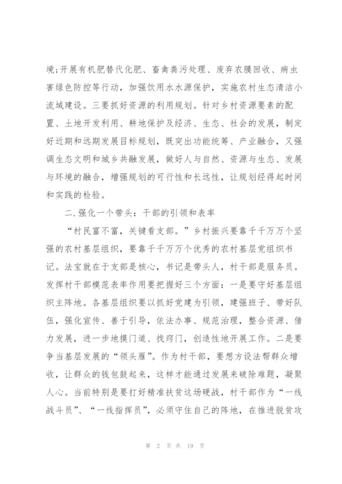 2022年实施乡村振兴战略建设美丽中国实践报告5篇.docx