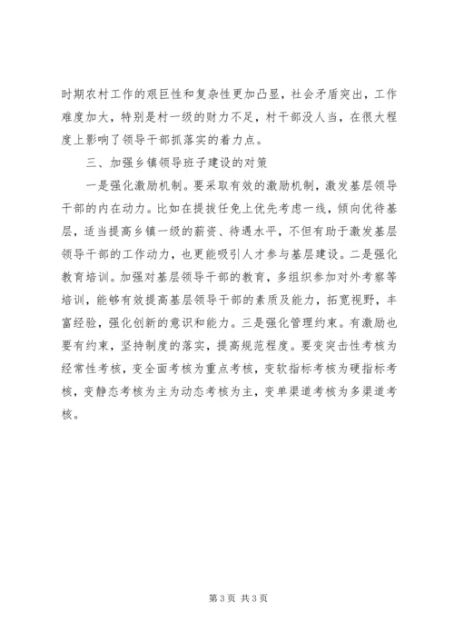 乡镇领导班子建设.docx