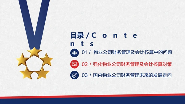 物业管理专业论文答辩通用PPT模板
