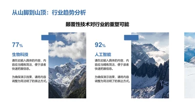 从山脚到山顶：行业趋势分析-行业趋势分析PPT