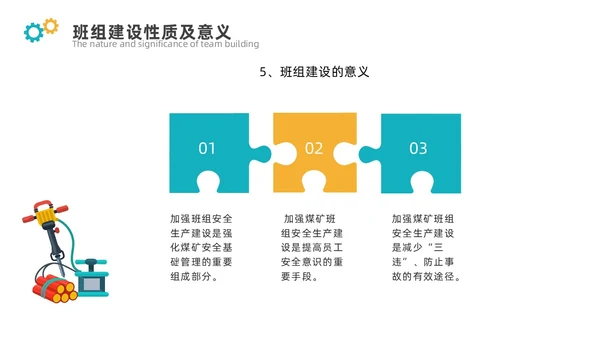青黄色简约煤矿班组建设ppt模板
