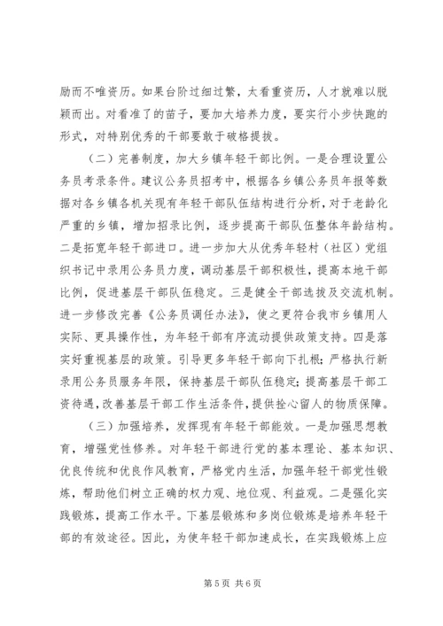 乡镇年轻干部教育培养管理使用调研报告.docx