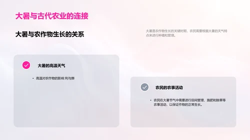 大暑节气文化讲座PPT模板