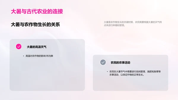 大暑节气文化讲座PPT模板
