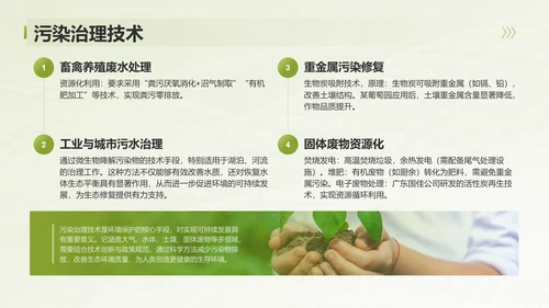 绿色3D风环境污染现状分析与治理方案PPT模板
