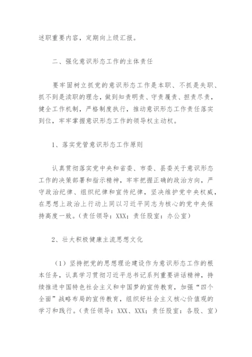 2022年意识形态工作计划(精选4篇).docx