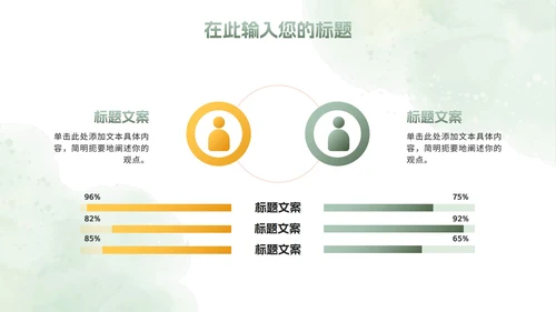 绿色植物小清新高考心理辅导主题班会PPT模板