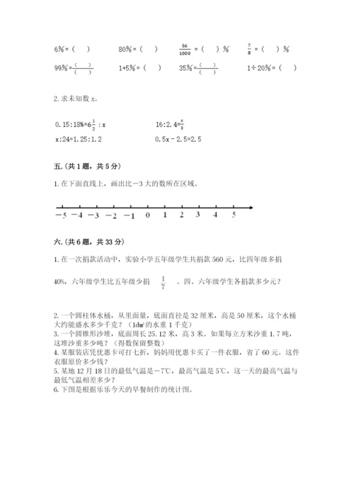 青岛版小升初数学模拟试卷及答案1套.docx