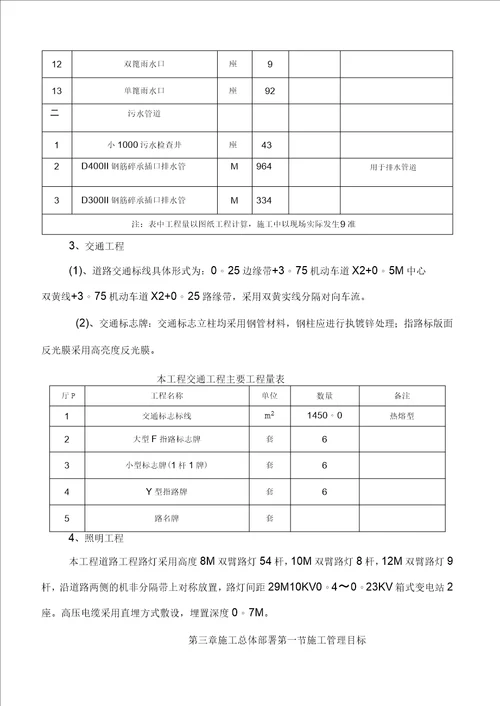 市政工程施工组织设计完整版