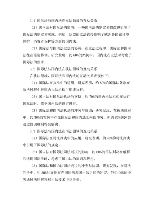 国际法与国内法的互动关系探讨