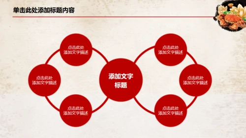 中国风大闸蟹养殖美食餐饮宣传通用PPT模板