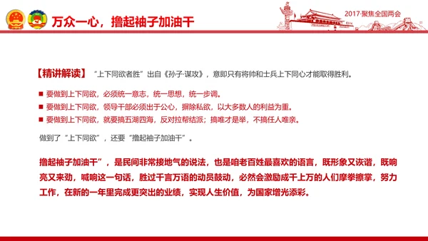 党政大气关注民生聚焦两会党课培训PPT