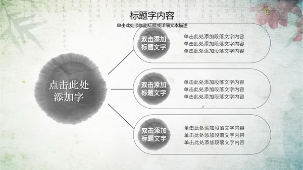 古香古色水墨中国风ppt动态模板