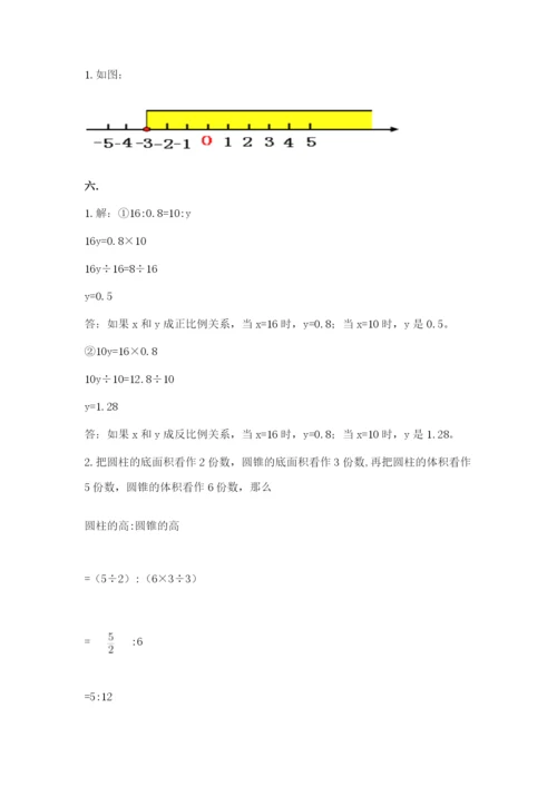 河南省平顶山市六年级下册数学期末考试试卷附参考答案（模拟题）.docx