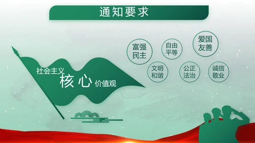 迷彩风八一国防军事部队PPT动态模板