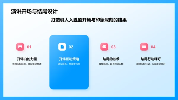 蓝色3D风英语口语课前分享演讲PPT模板