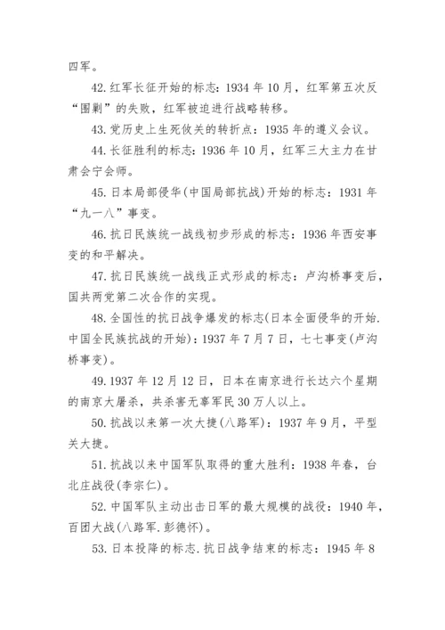 八年级历史标志性事件.docx