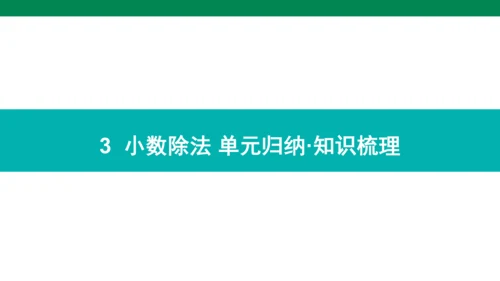 人教版数学五年级上册期中复习 单元归纳知识梳理(共19张PPT)