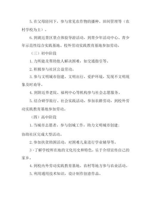 中小学生家庭劳动教育指导清单.docx