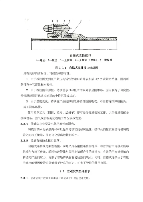 自锚式球墨铸铁管专项施工方案