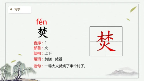 【2025春季学期教材】语文六下10.古诗三首  生字识记 课件