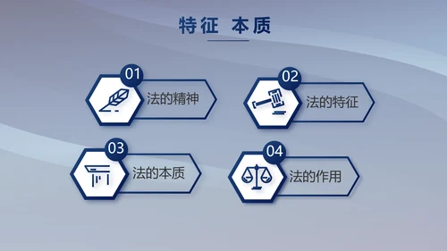 蓝色大气法律律法宣传讲座PPT